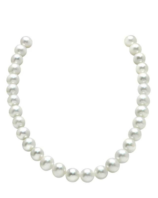 11-12mm White Freshwater Pearl Necklace- AAAA Quality