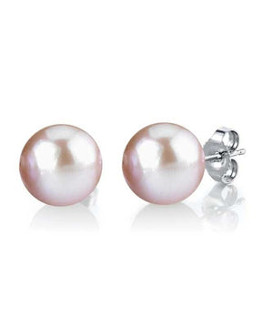 10mm Pink Freshwater Pearl Stud Earrings