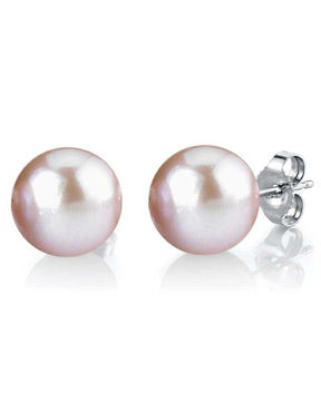 11mm Pink Freshwater Pearl Stud Earrings