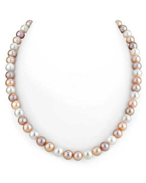 7-8mm Freshwater Multicolor Pearl Necklace - AAAA Quality