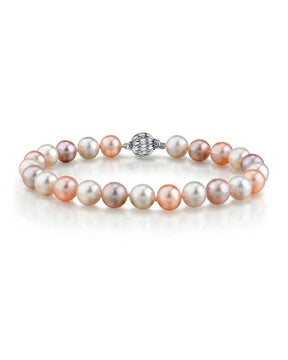 7-8mm Multicolor Freshwater Pearl Bracelet - AAA Quality