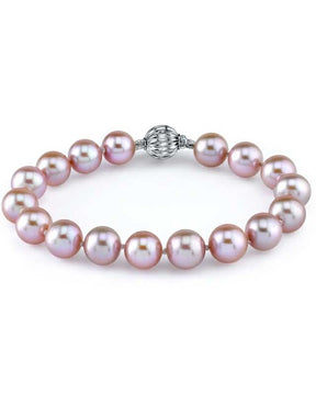 8-9mm White Freshwater Pearl Bracelet - AAAA Quality