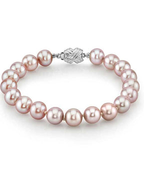 8-9mm Pink Freshwater Pearl Bracelet - AAA Quality