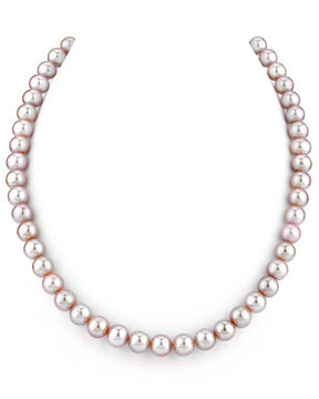 7-8mm Pink Freshwater Pearl Necklace - AAA Quality