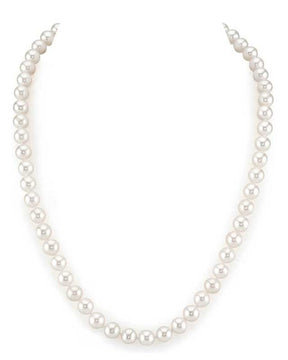 7-8mm White Freshwater Pearl Necklace - AAAA Quality
