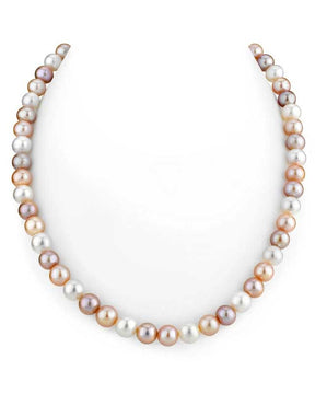 8-9mm Freshwater Multicolor Pearl Necklace - AAAA Quality