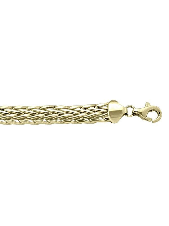 CZB65 - YELLOW GOLD HOLLOW WEAVE LINK