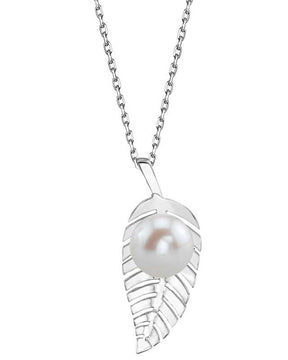 Freshwater Pearl Leaf Pendant