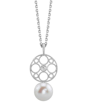 Freshwater Pearl & Diamond Faye Pendant