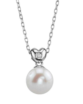 Freshwater Pearl & Diamond Lev Pendant