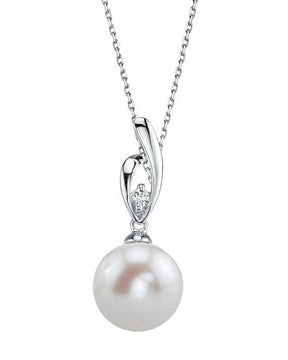 Freshwater Pearl & Diamond Lois Pendant