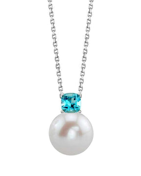 Freshwater Pearl & Topaz Pendant