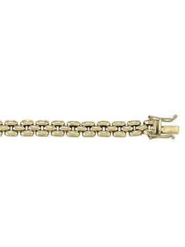 N2601 - YELLOW GOLD HOLLOW FANCY LINK