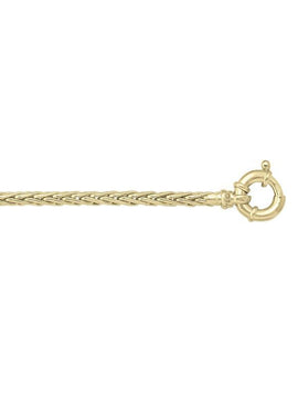 N2701 - YELLOW GOLD HOLLOW WHEAT LINK