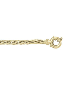 N2703 - YELLOW GOLD HOLLOW WHEAT LINK