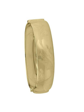 YELLOW GOLD BANGLE WITH DESIGN