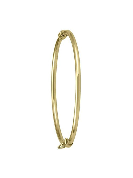 YELLOW GOLD HIGH POLISH TUBE BABY BANGLE