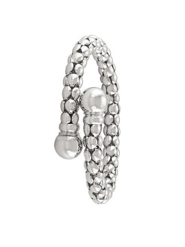 STERLING SILVER RHODIUM PLATED FANCY BANGLE