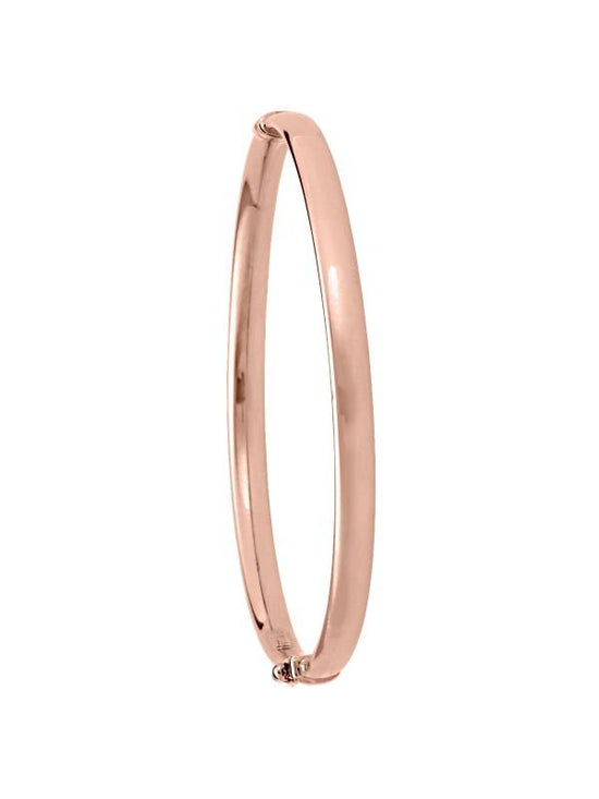 PINK GOLD HIGH POLISH HOLLOW BANGLE