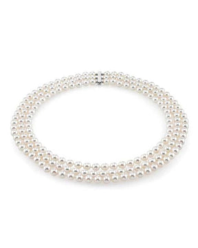 Triple-Strand-White-Freshwater-Pearl-Necklace