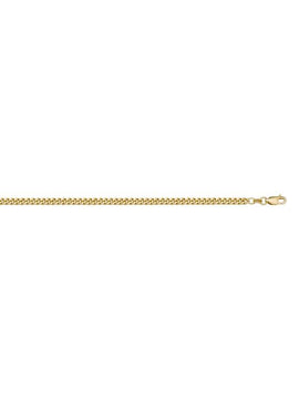 G043 - YELLOW GOLD LIGHTLY PLATED SOLID CURB LINK