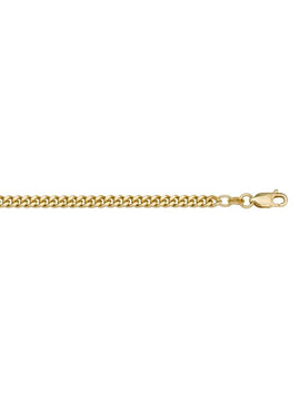 G070 - YELLOW GOLD LIGHTLY PLATED SOLID CURB LINK
