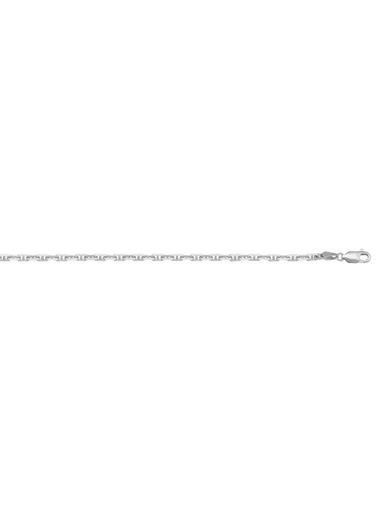 N1014 - WHITE GOLD SOLID ANCHOR LINK