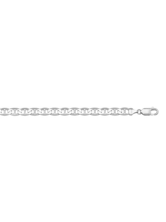 N1042 - WHITE GOLD SOLID FLAT ANCHOR LINK