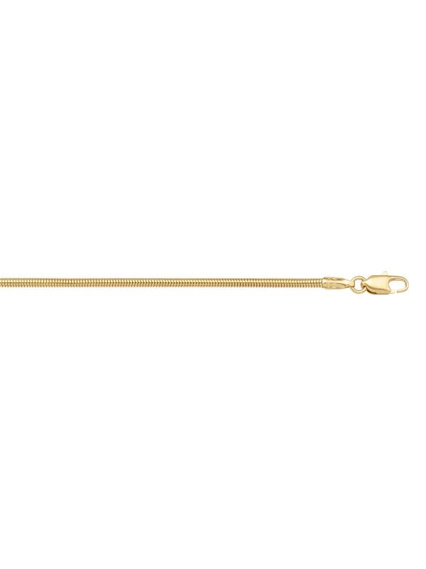 N130 - YELLOW GOLD ROUND SNAKE LINK