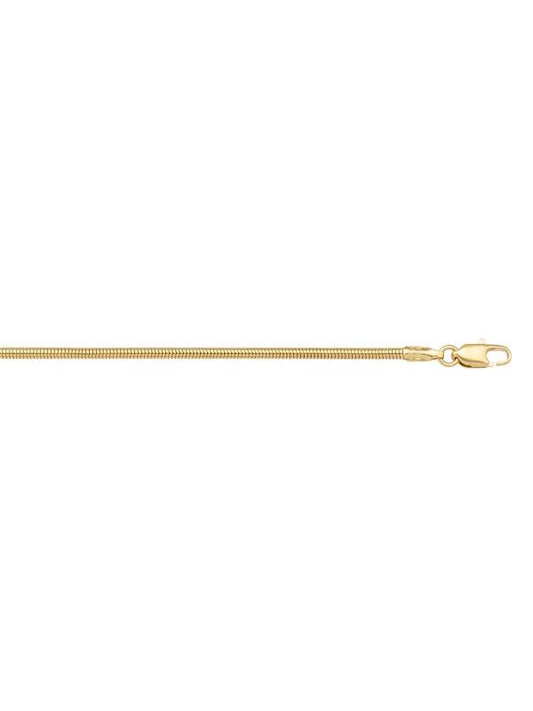 N130 - YELLOW GOLD ROUND SNAKE LINK
