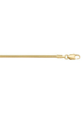 N132 - YELLOW GOLD ROUND SNAKE LINK