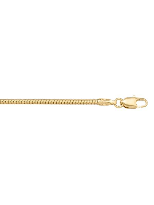 N132 - YELLOW GOLD ROUND SNAKE LINK