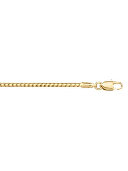 N132 - YELLOW GOLD ROUND SNAKE LINK