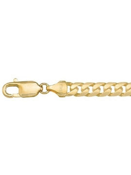 YELLOW GOLD SOLID DOMED LINK