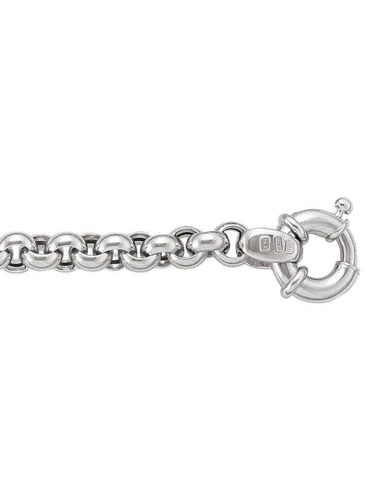 WHITE GOLD HOLLOW FANCY ROLO