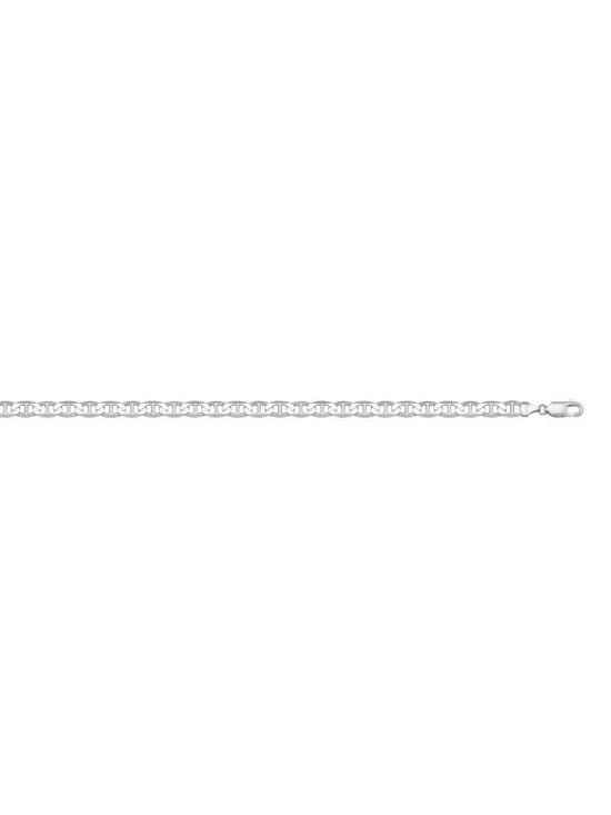 N312W - WHITE GOLD SOLID FLAT ANCHOR LINK