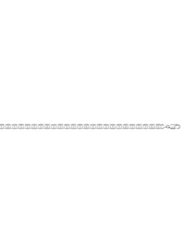 N312W - WHITE GOLD SOLID FLAT ANCHOR LINK