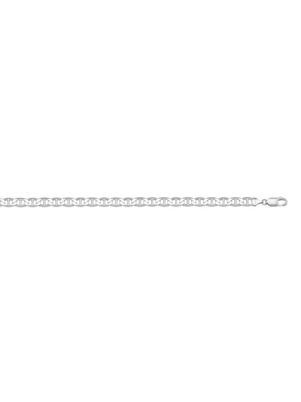N313W - WHITE GOLD SOLID FLAT ANCHOR LINK