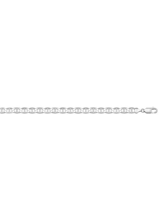 N314W - WHITE GOLD SOLID FLAT ANCHOR LINK