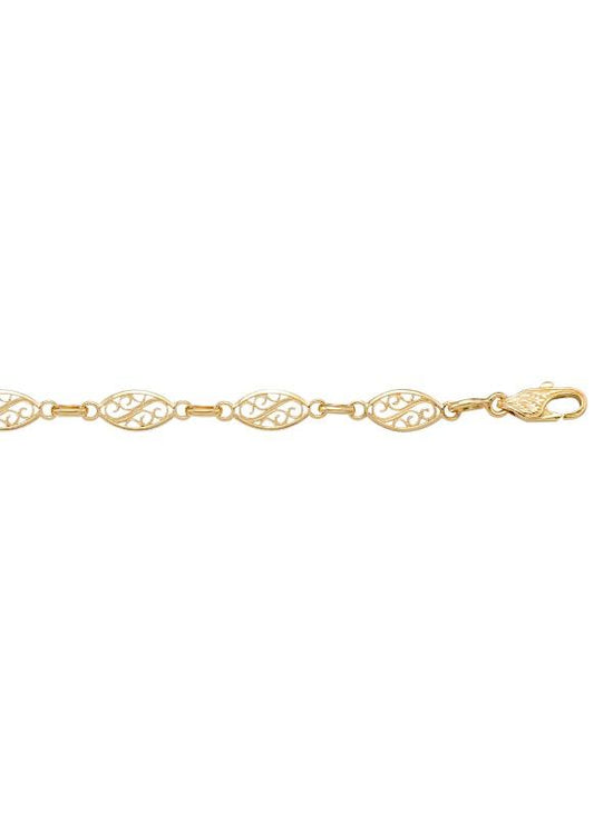 N405 - YELLOW GOLD FILIGRI LINK