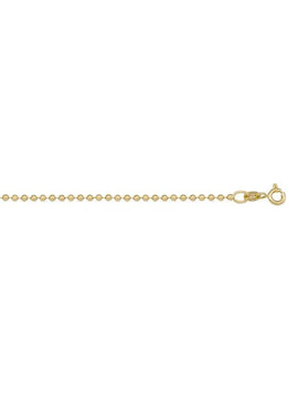 N412 - YELLOW GOLD BEAD LINK