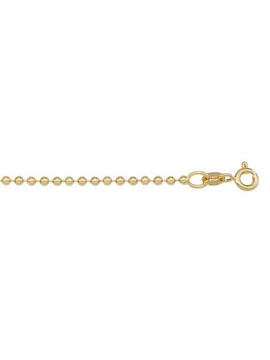 N414 - YELLOW GOLD BEAD LINK