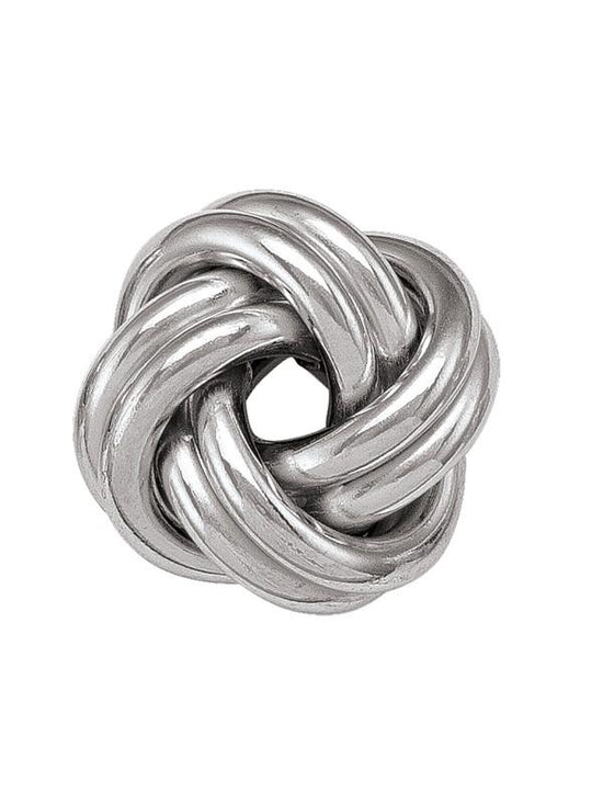 N4846-HG - WHITE GOLD HUGGIE EARRING