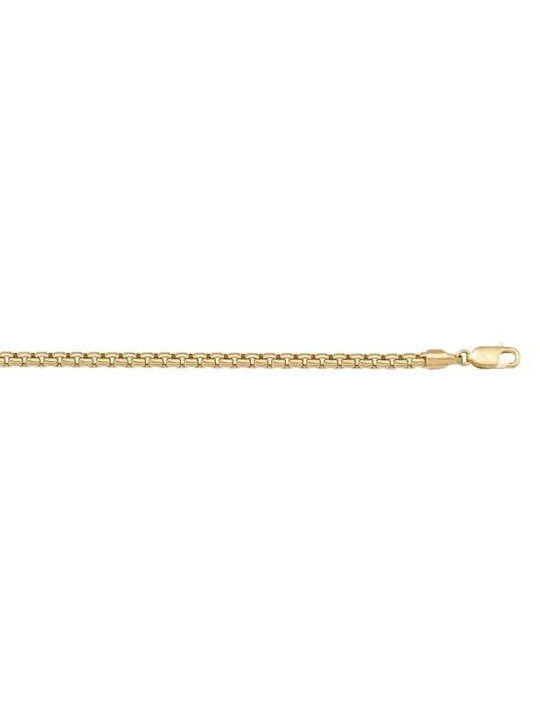 N601 - YELLOW GOLD HOLLOW BOX LINK
