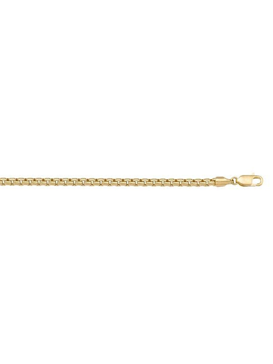 N601 - YELLOW GOLD HOLLOW BOX LINK