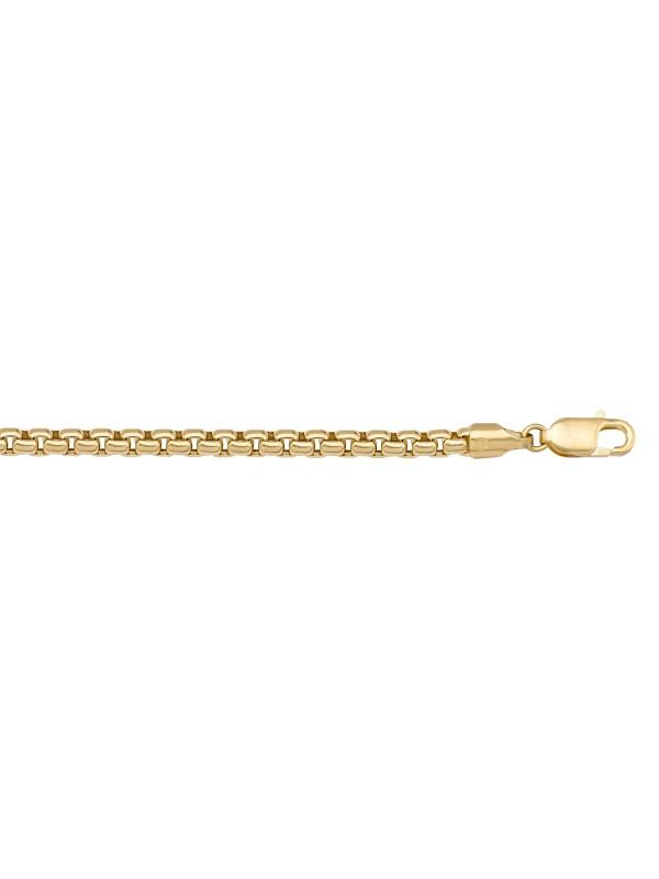 N602 - YELLOW GOLD HOLLOW BOX LINK