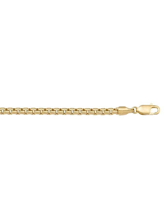 N602 - YELLOW GOLD HOLLOW BOX LINK