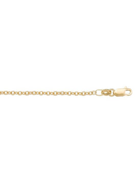 N605 - YELLOW GOLD OPEN CABLE LINK