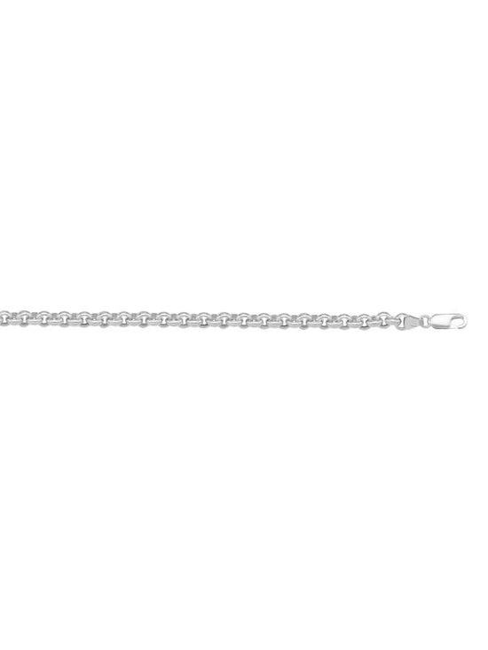 N607W - WHITE GOLD HOLLOW ROLO LINK