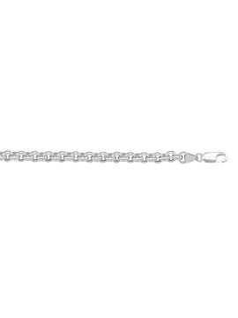 N608W - WHITE GOLD HOLLOW ROLO LINK